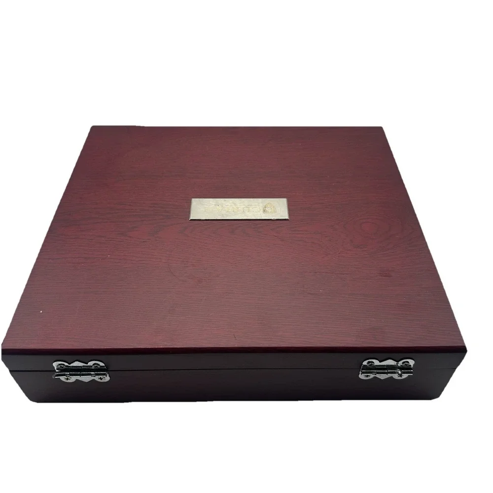 Executive Wine Collectors Set Leeds 1400-86WD  Wood 9 Pieces Star Promotions